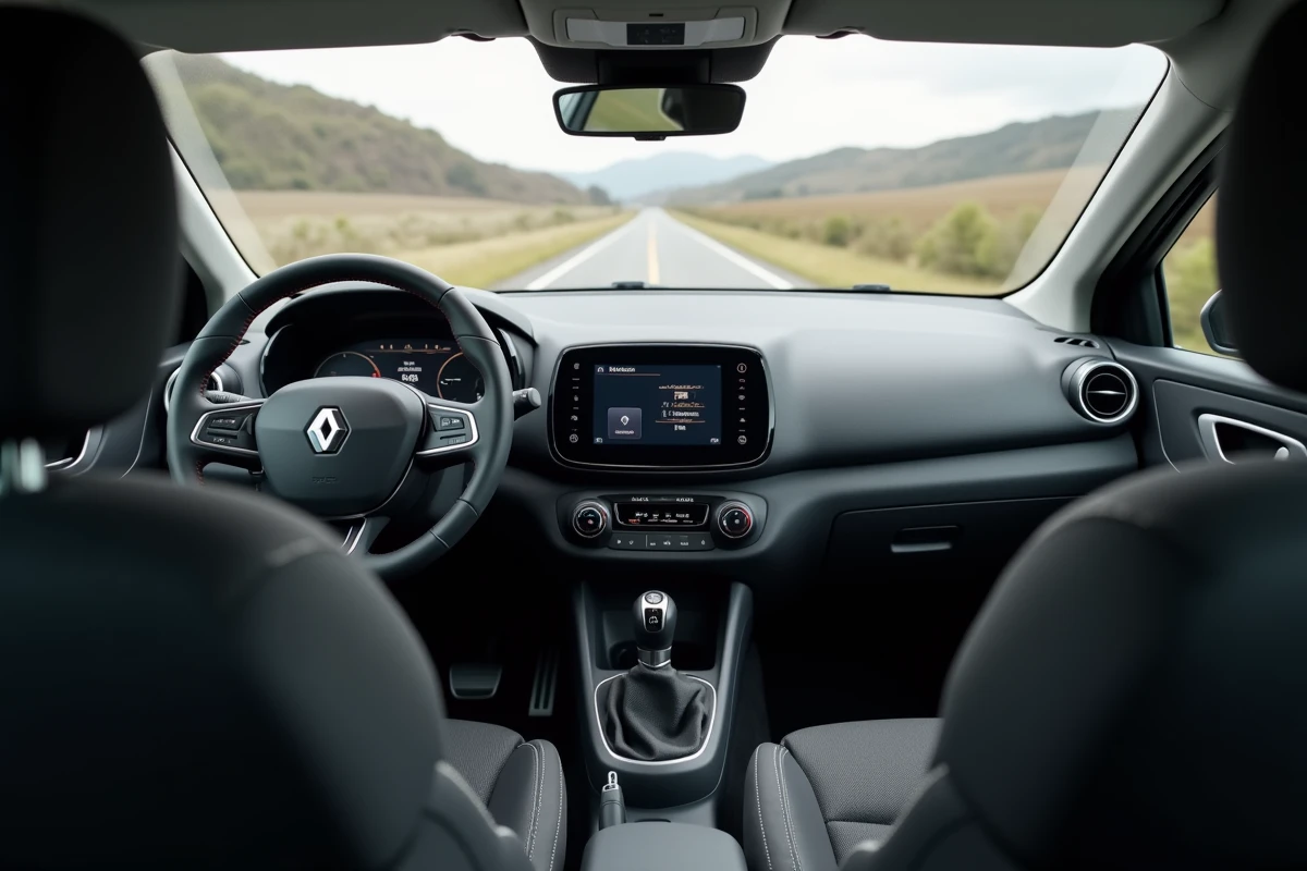 Intérieur tableau de bord Renault Clio 2026, habitacle et écran numérique pour comparatif des finitions